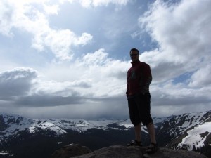 View over the Rocky Mountain National Park in June 2011. Top of the world?